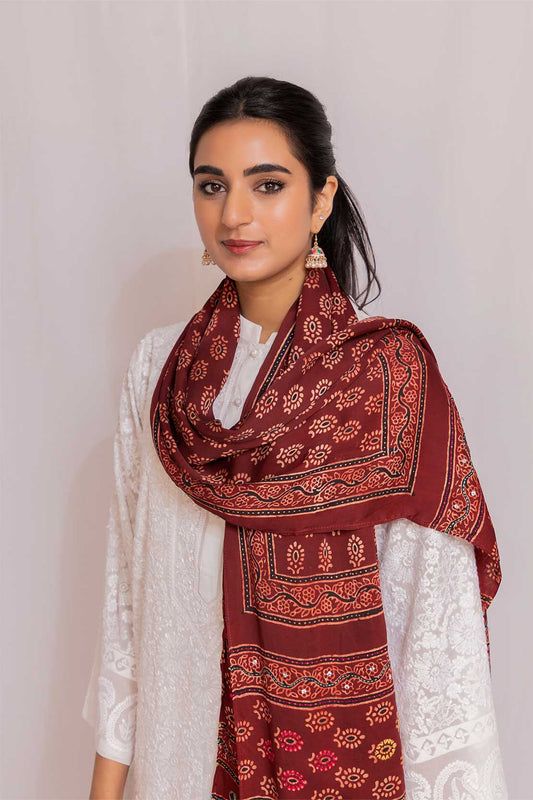 Ajrak Rang Scarf