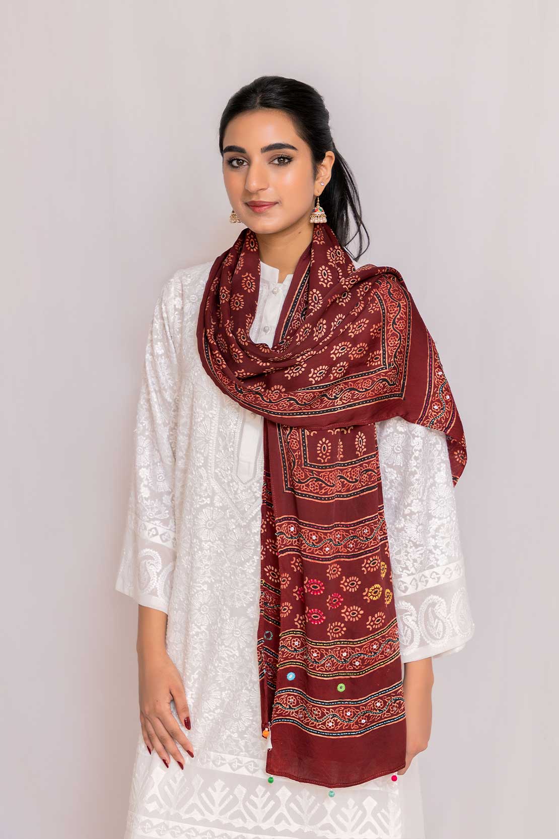 Ajrak Rang Scarf