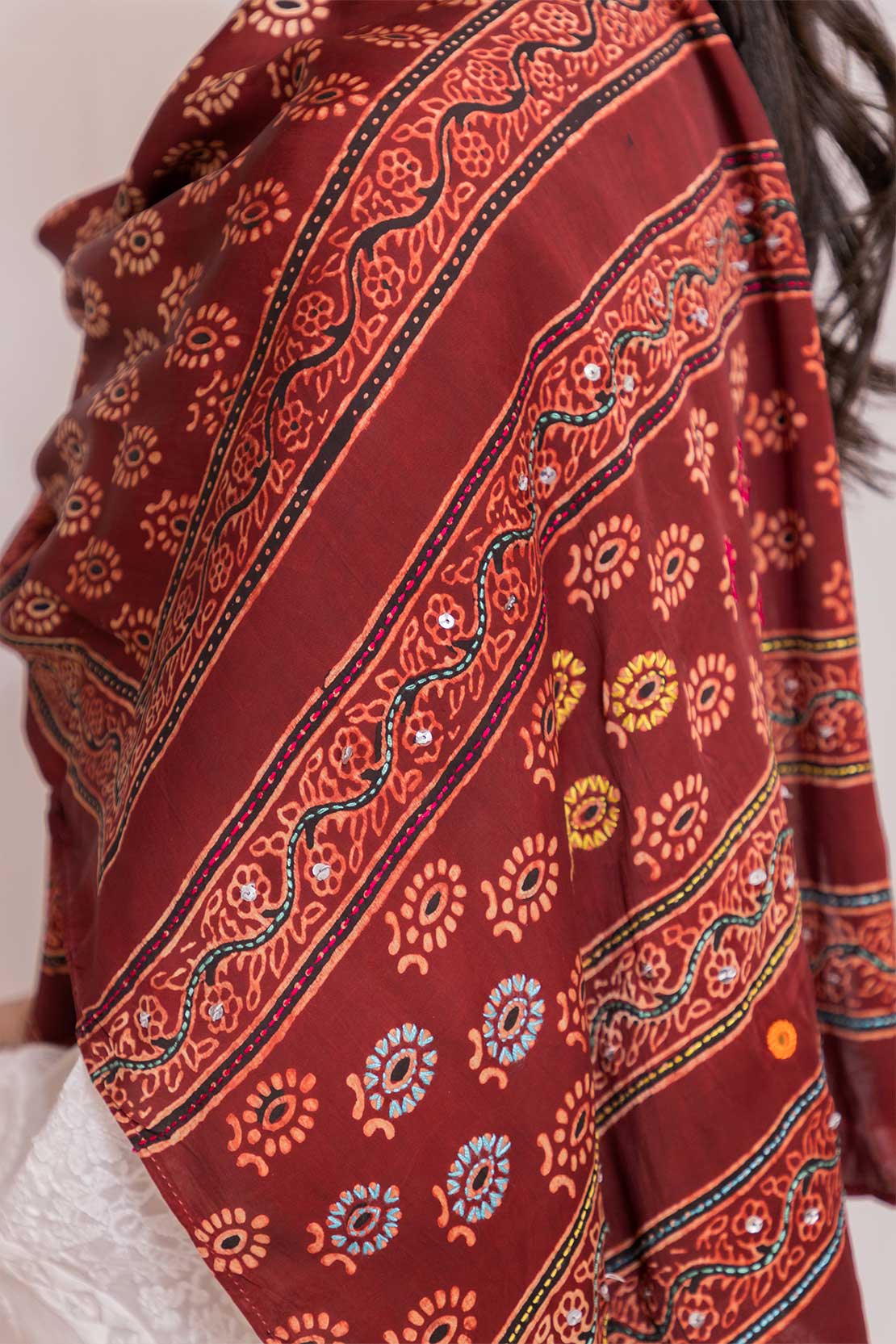 Ajrak Rang Scarf