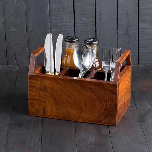 Rosewood Caddy – Cutlery Stand