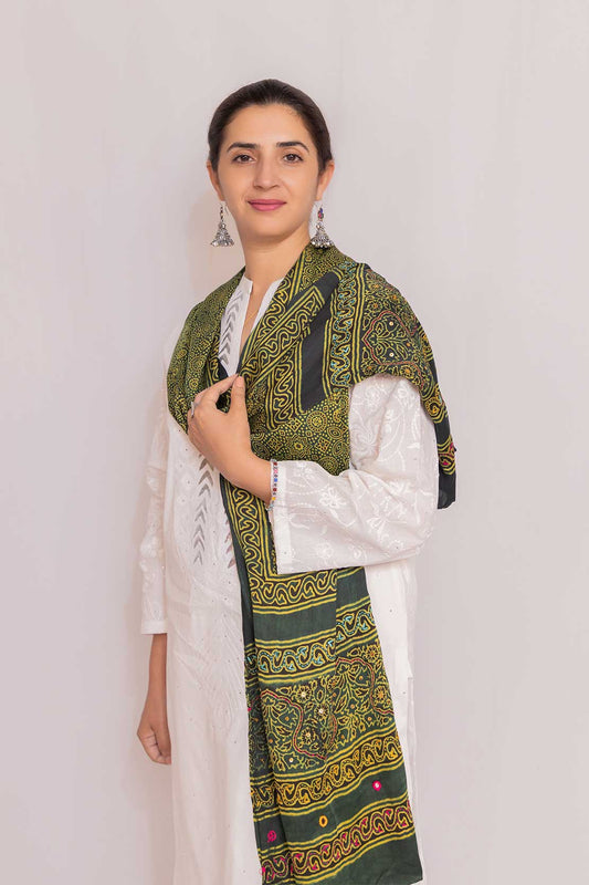 Rang Reza Ajrak Scarf