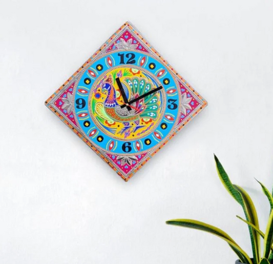 Handmade Chamak Patti Wall Clocks